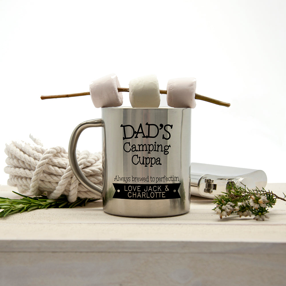 Dad's Personalised Brewed To Perfection Outdoor Mug