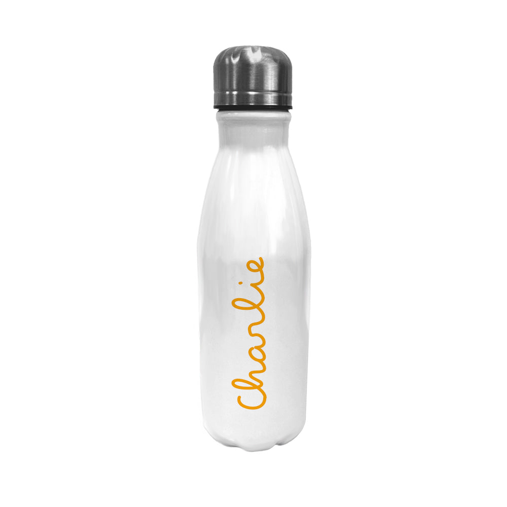 Personalised Summer Style Handbag Size Water Bottle - Yellow