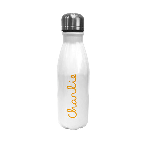 Personalised Summer Style Handbag Size Water Bottle - Yellow Spesh Gifts