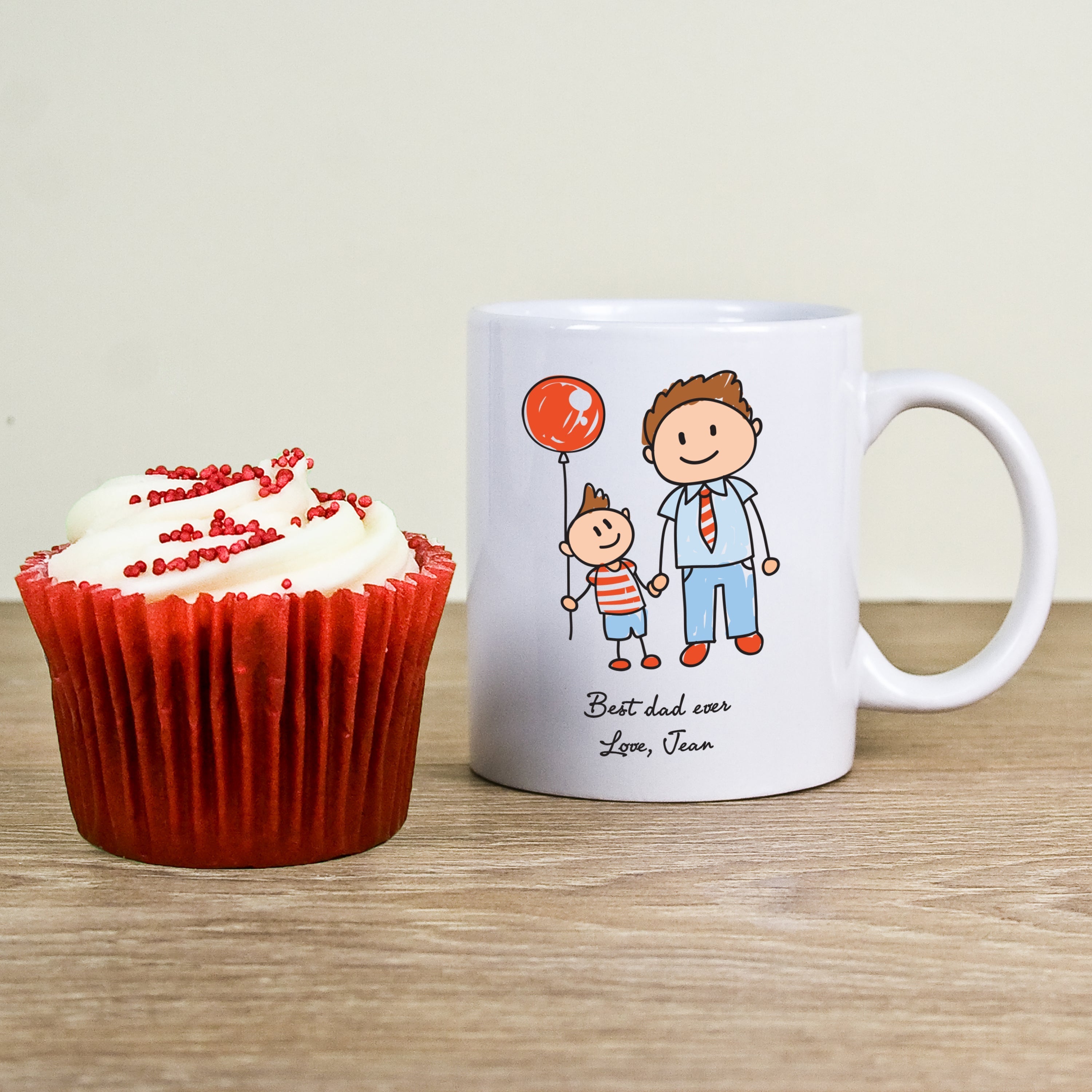 I Love My Dad Personalised Kid's Artwork Unbreakable Mug