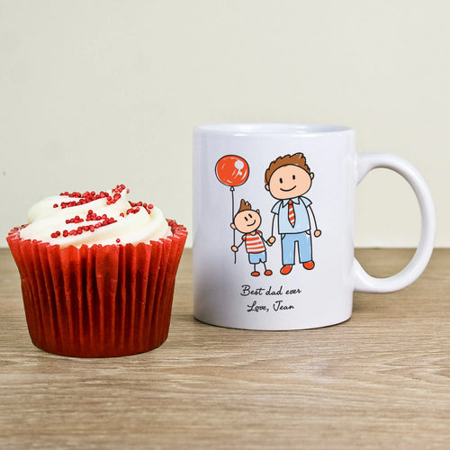 I Love My Dad Personalised Kid's Artwork Unbreakable Mug Spesh Gifts