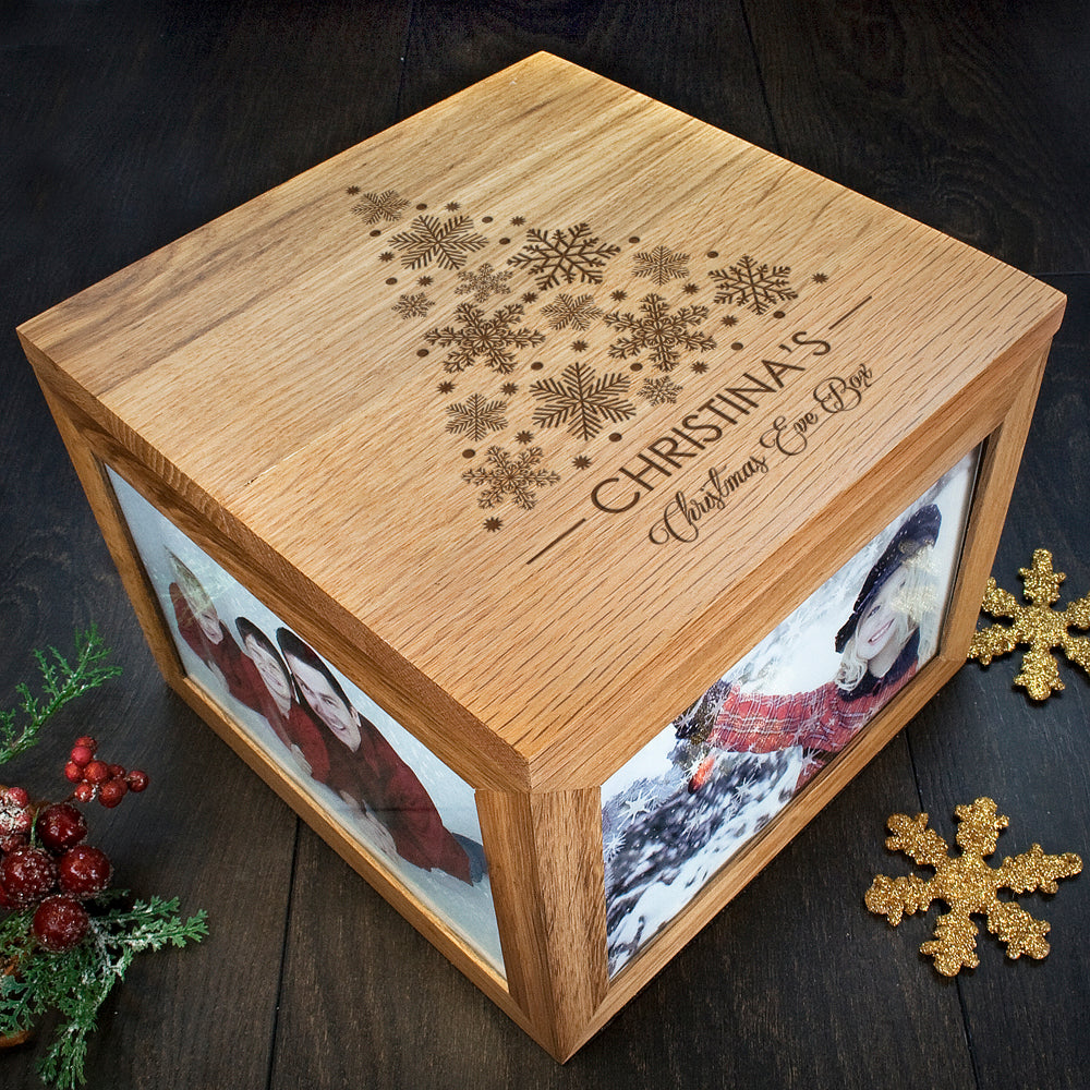 Personalised Christmas Tree Memory Photo Cube