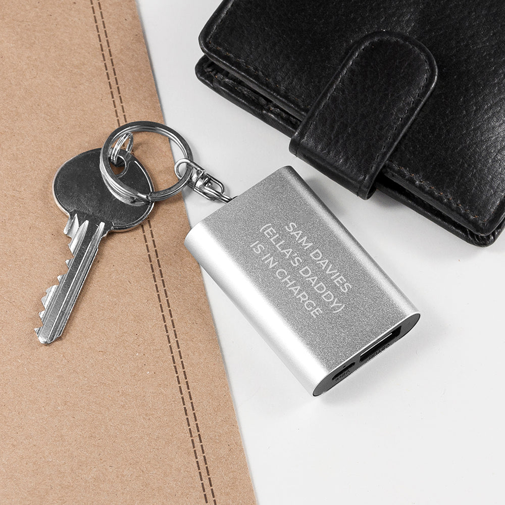 Personalised Miniature Powerbank Keyring