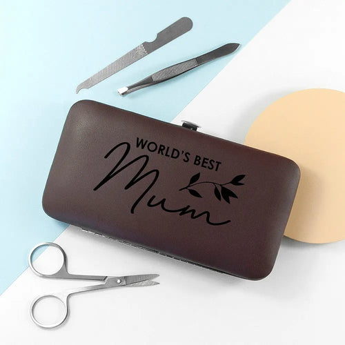 Personalised Best Mama Manicure Set - Brown Spesh Gifts