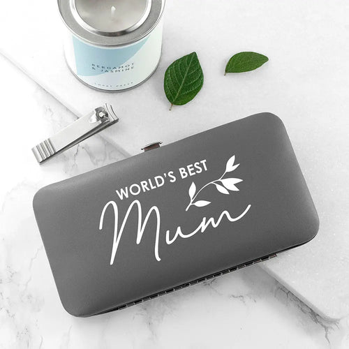 Personalised Best Mama Manicure Set - Grey Spesh Gifts
