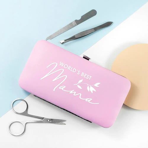 Personalised Best Mama Manicure Set - Pink Spesh Gifts