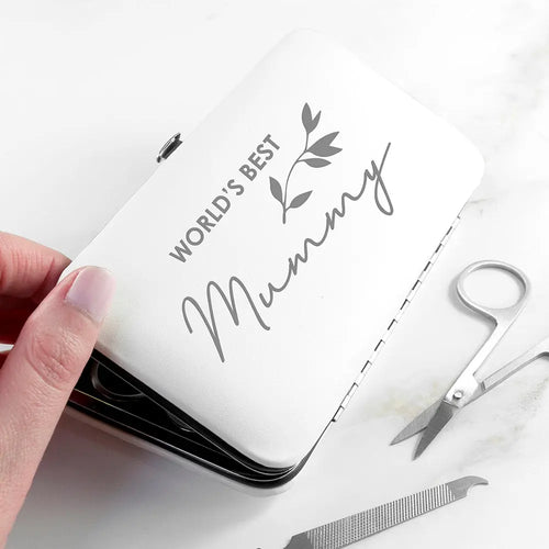 Personalised Best Mama Manicure Set - White Spesh Gifts