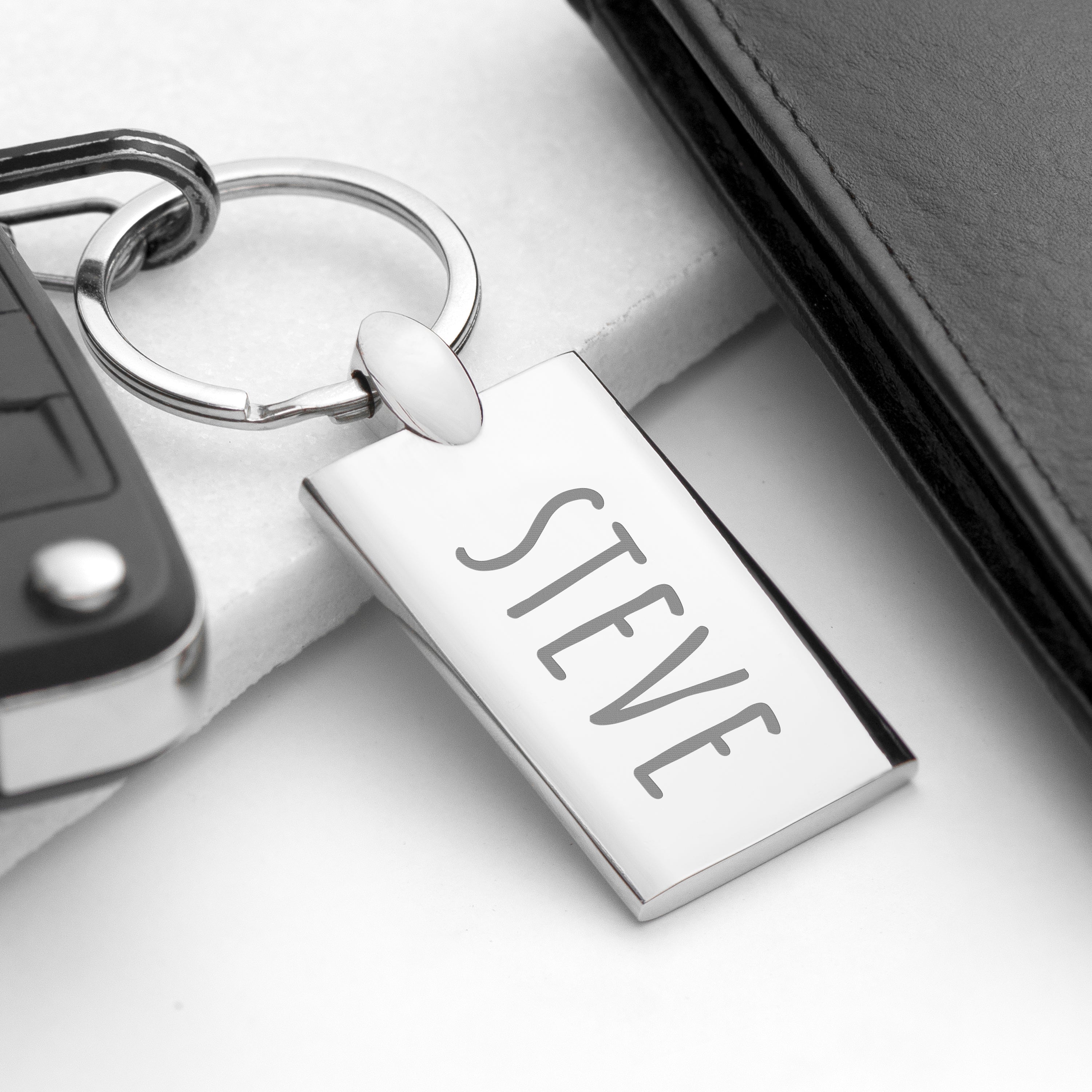 Personalised Rectangle Keyring