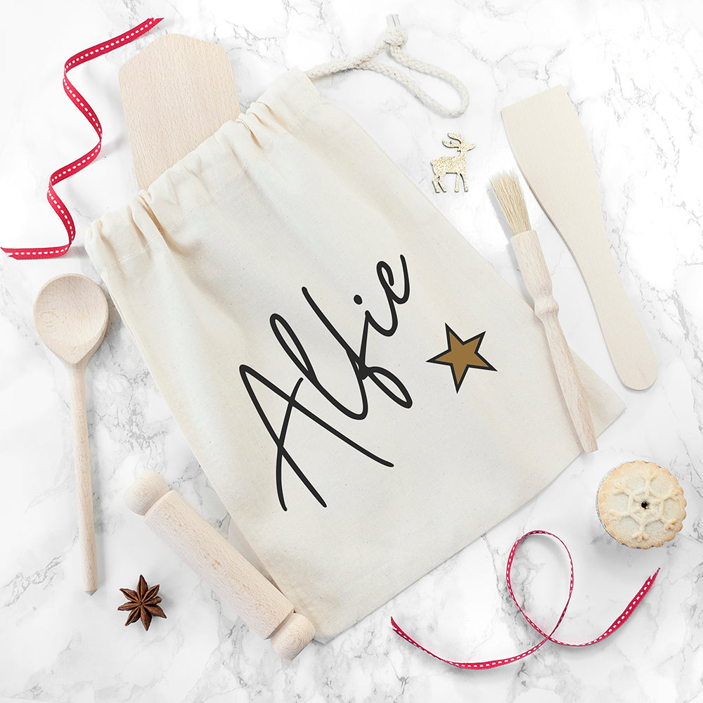 Personalised Kids Star Baking Set