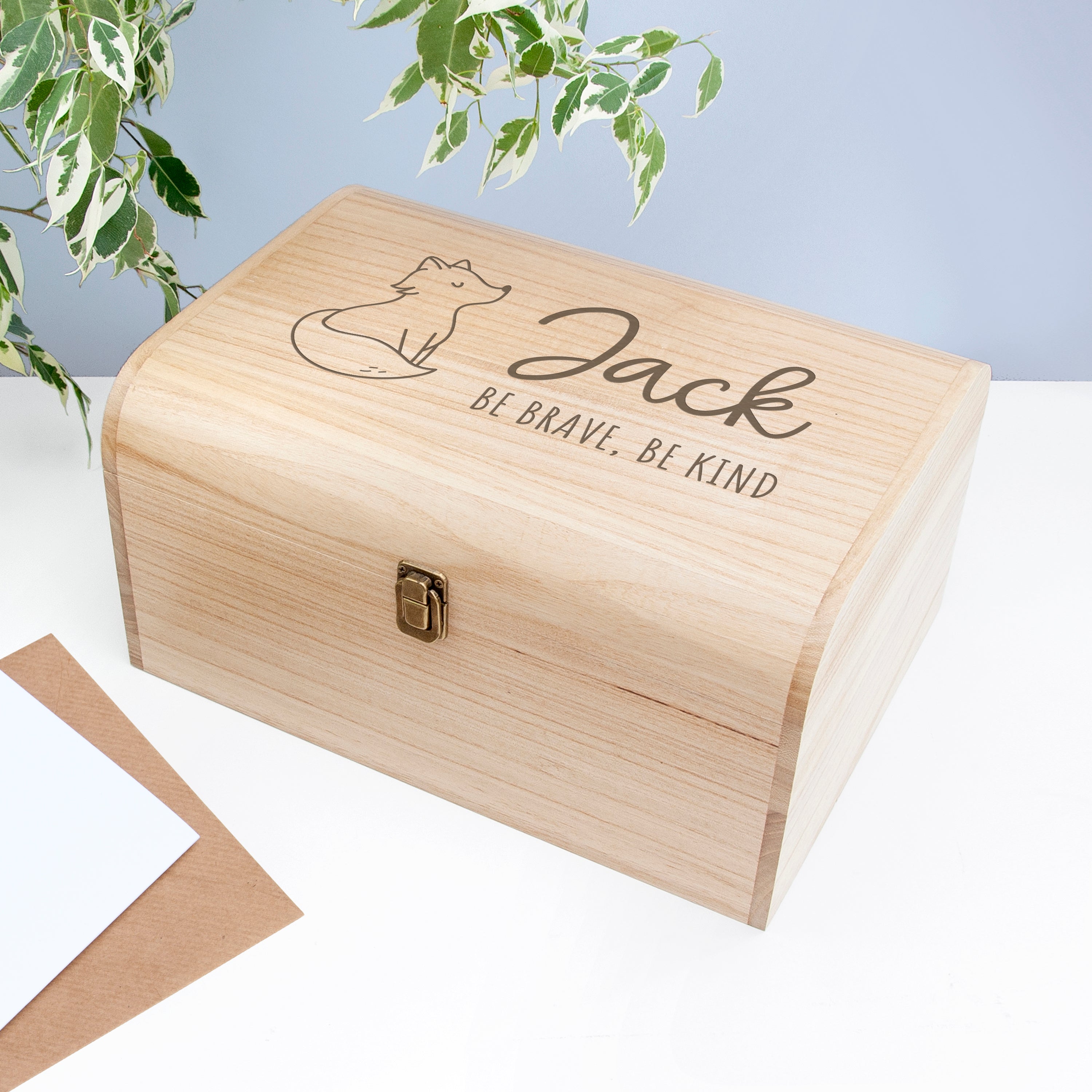Personalised Baby Fox Keepsake Chest