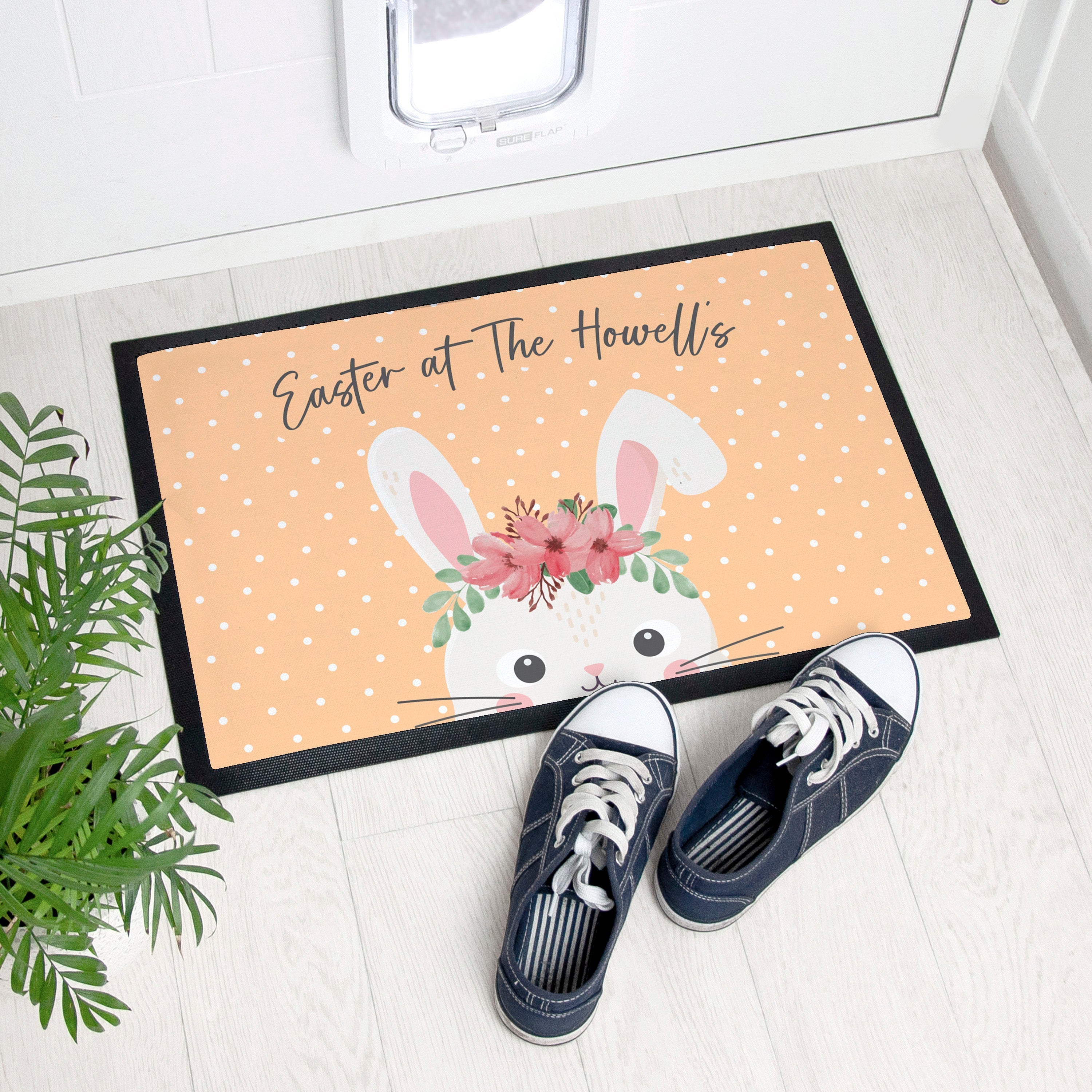 Personalised Easter Bunny Indoor Doormat