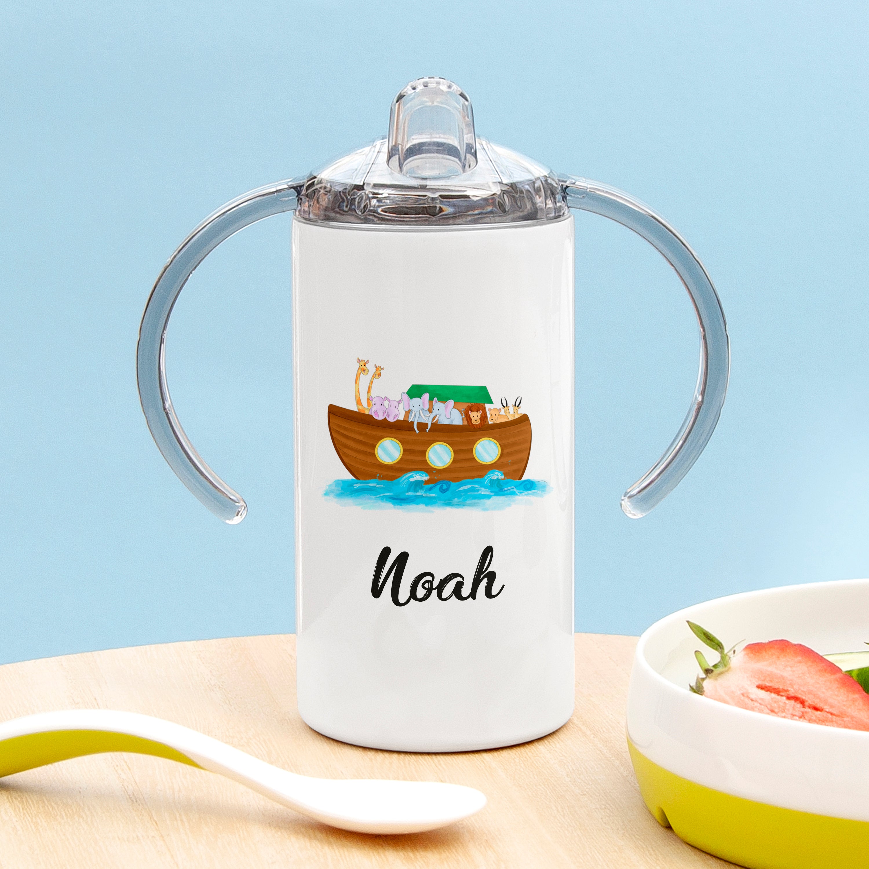 Personalised Kid's Noah's Ark Sippy Cup