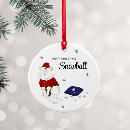 Personalised Cat Christmas Ornament Spesh Gifts