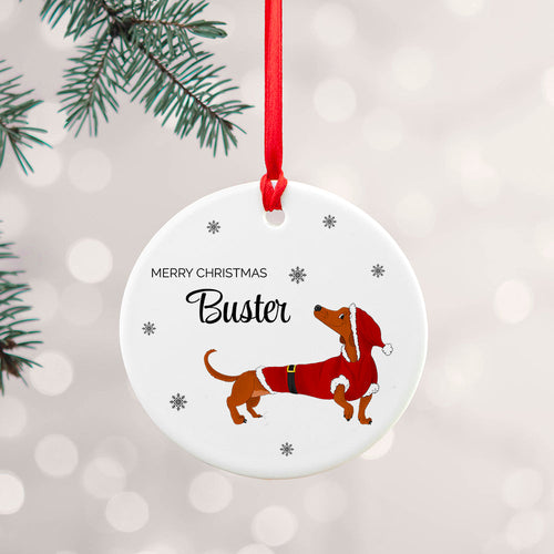 Personalised Little Dog Christmas Ornament Spesh Gifts