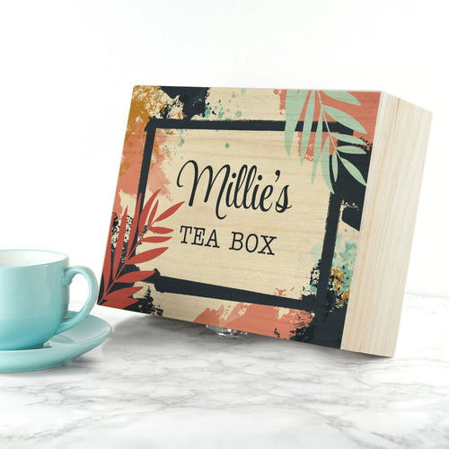 Personalised Botanical Tea Box Spesh Gifts