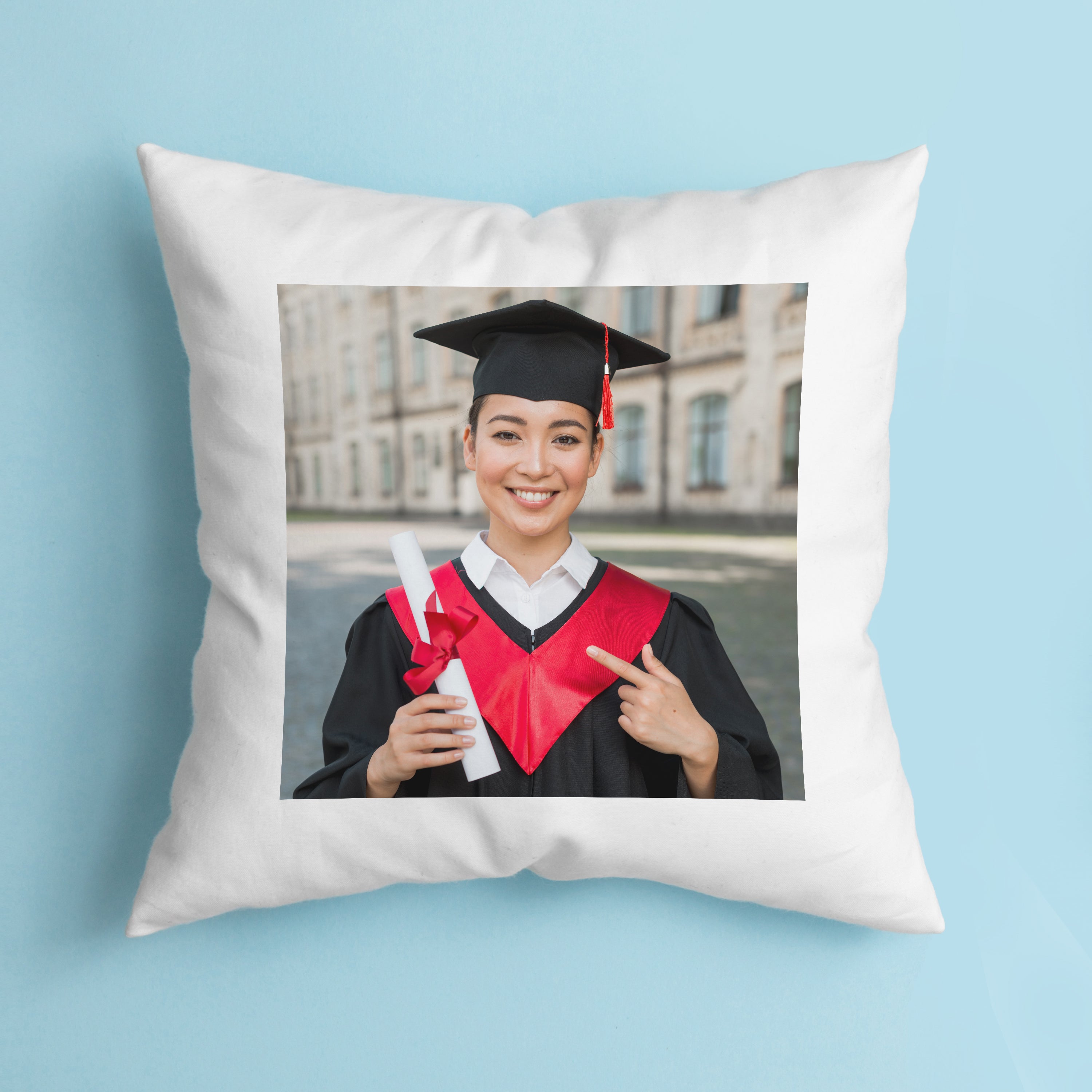 Personalised Graduation Photo Cushion Cover