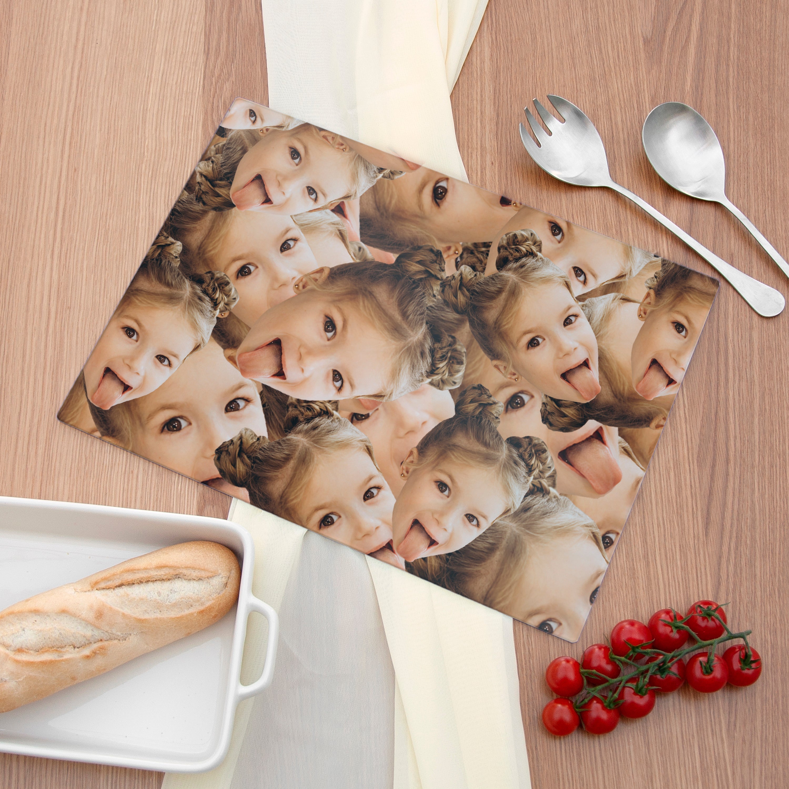 Personalised Face Glass Chopping Board