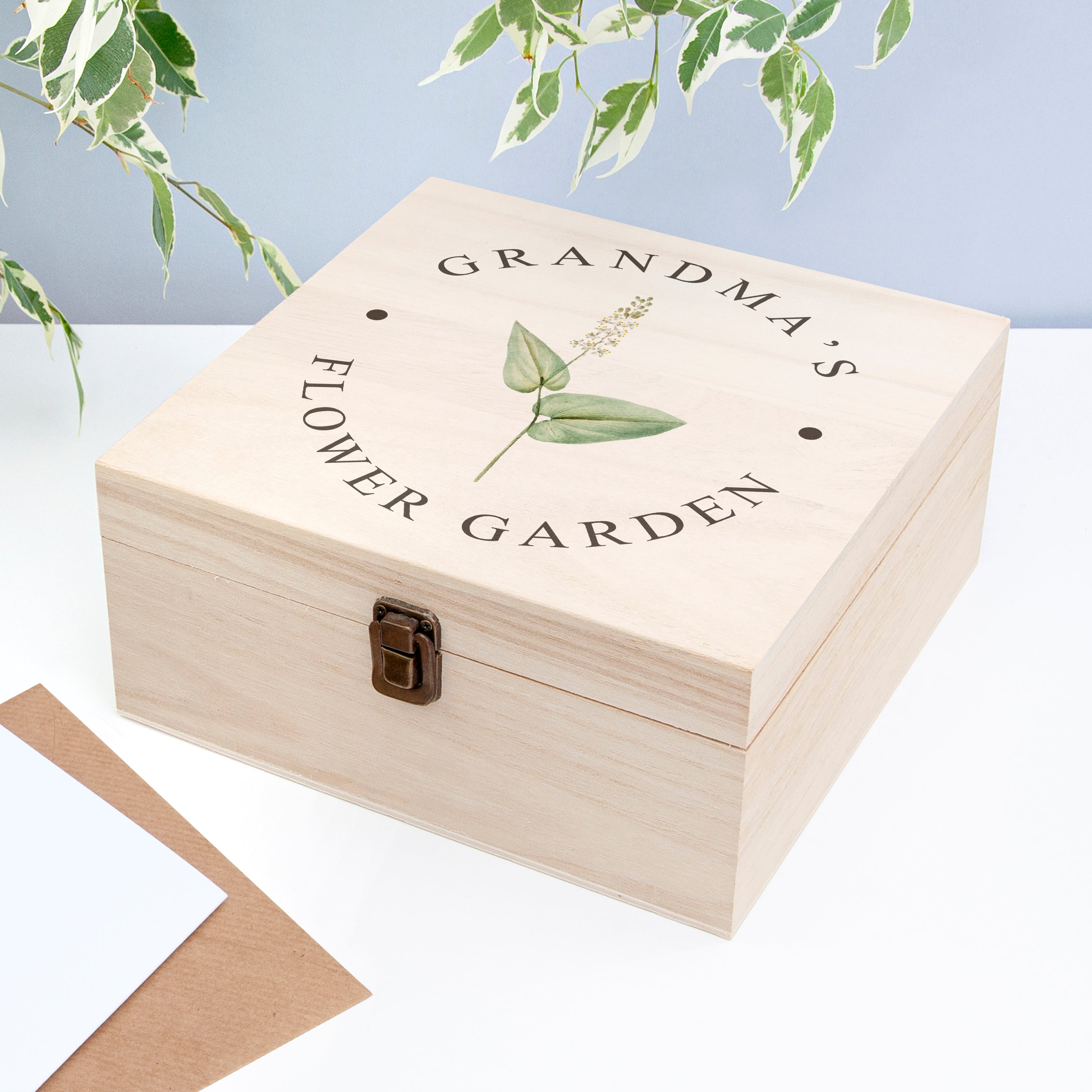 Personalised Flower Garden Accessories Box