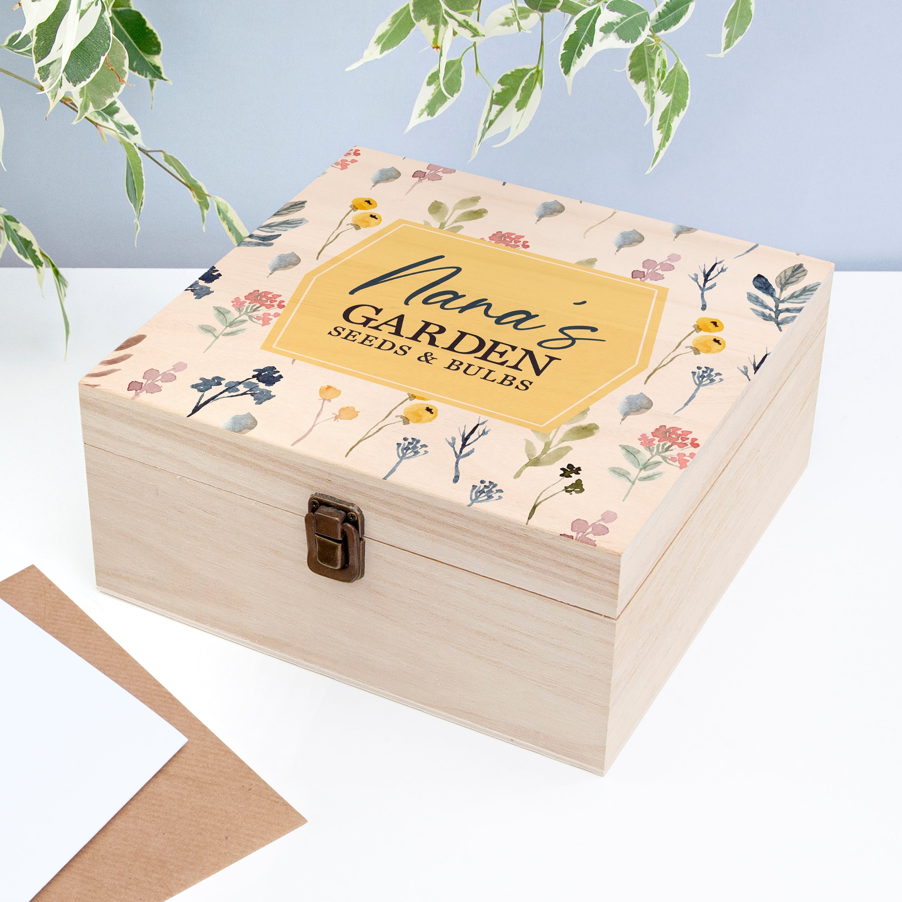 Personalised Botanical Gardener's Accessories Box