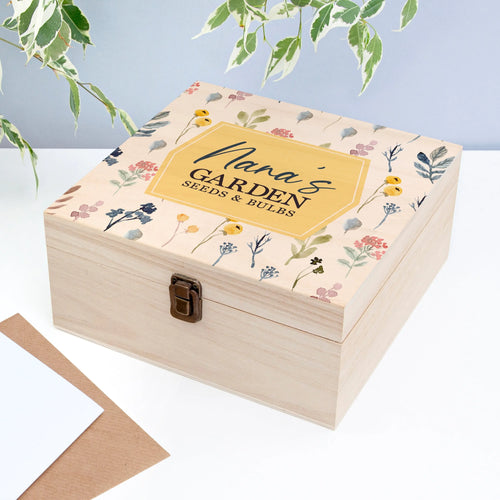 Personalised Botanical Gardener's Accessories Box Spesh Gifts