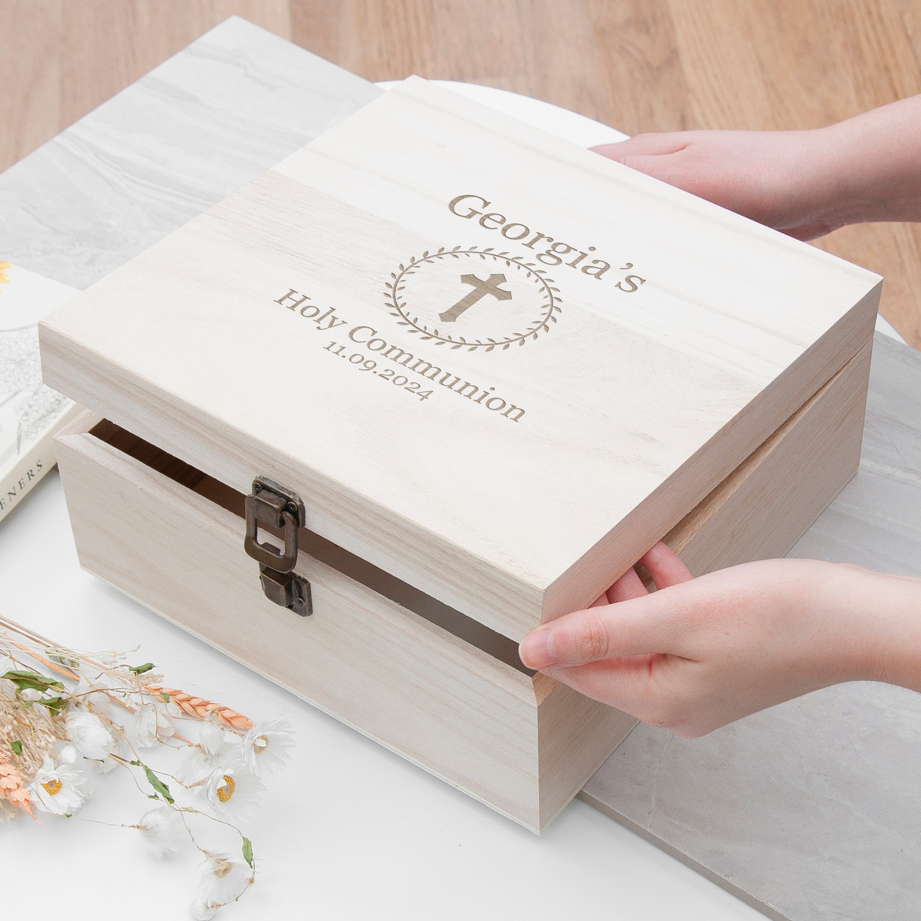 Personalised Christening Memory Box