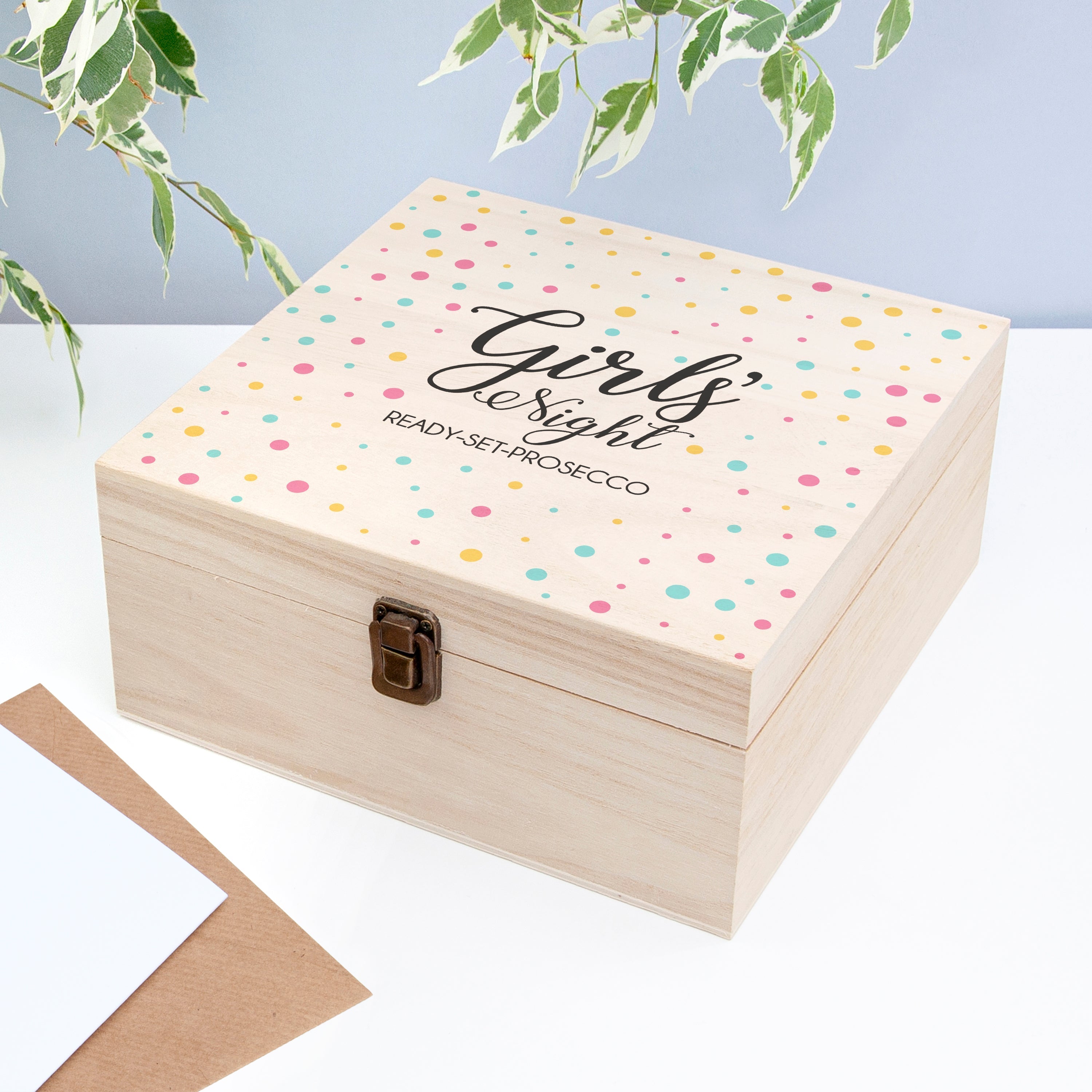 Personalised Polka Dot Girls Night Box