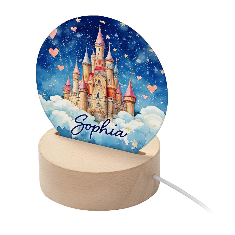 Personalised Kid's Magical Castle LED Night Light
