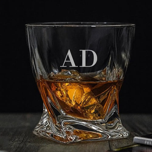Monogrammed Quattro Twist Whisky Tumbler Spesh Gifts