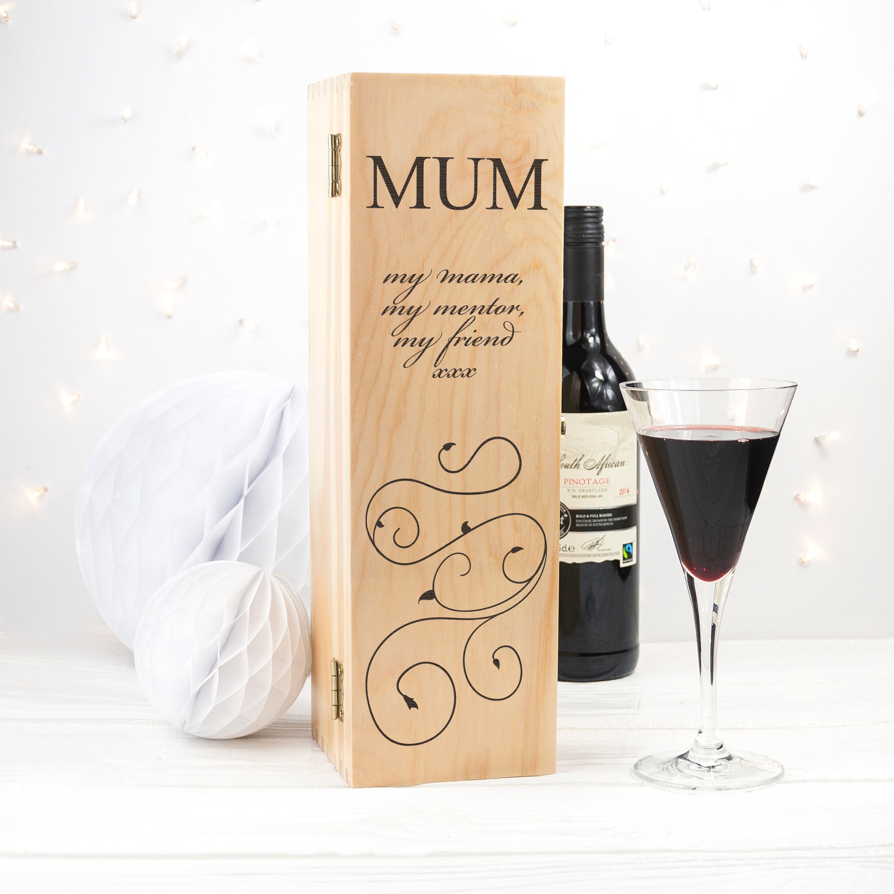 Personalised Mum's Wine Box