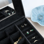 Personalised Luxury Black Garland Jewellery Box