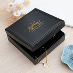 Luxury Black Square Sunset Jewellery Box