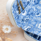 Luxury Night Sky Jewellery Case with Blue Floral Interior