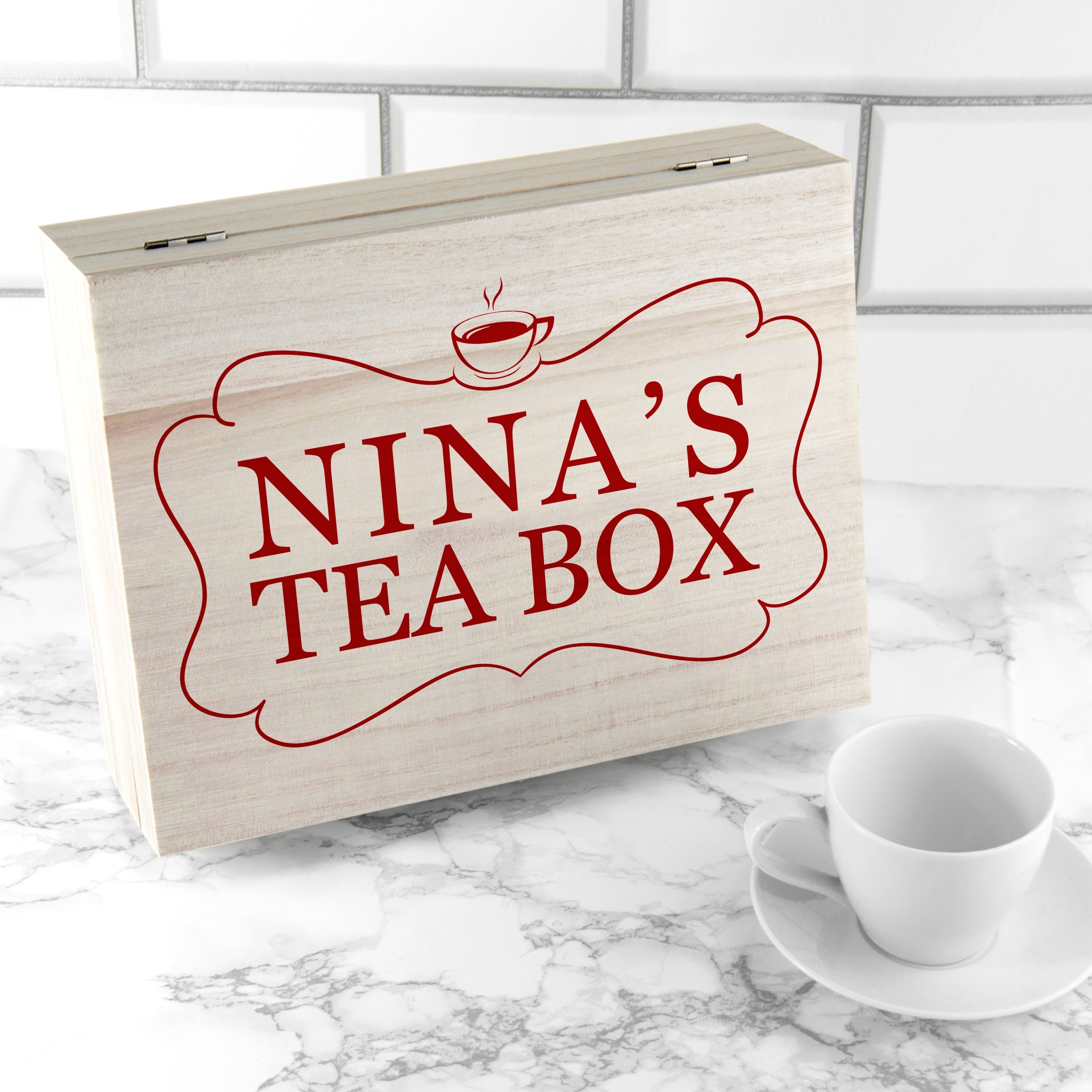 Personalised Framed Tea Box with Tea