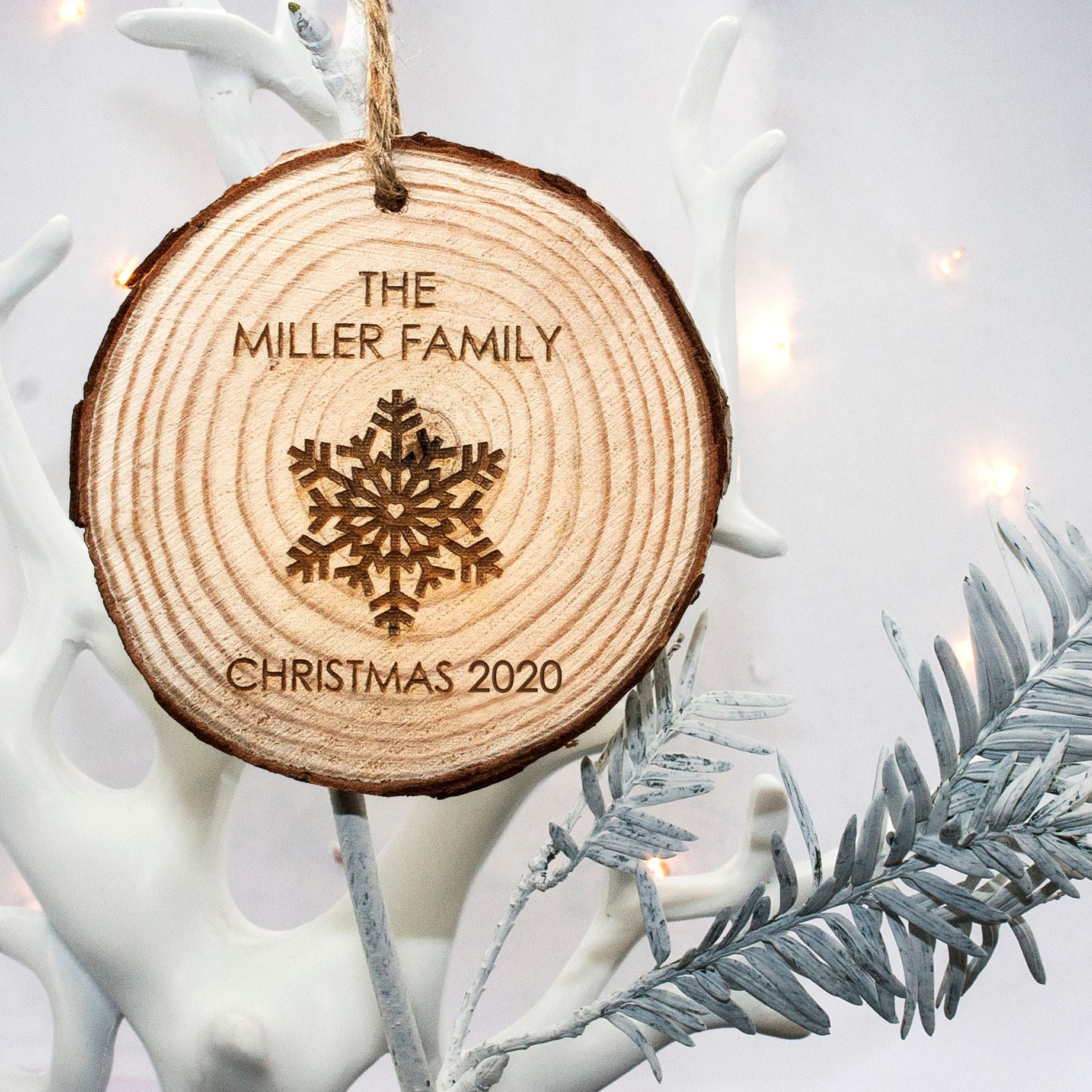 Personalised Christmas Snowflake Hanging Decoration
