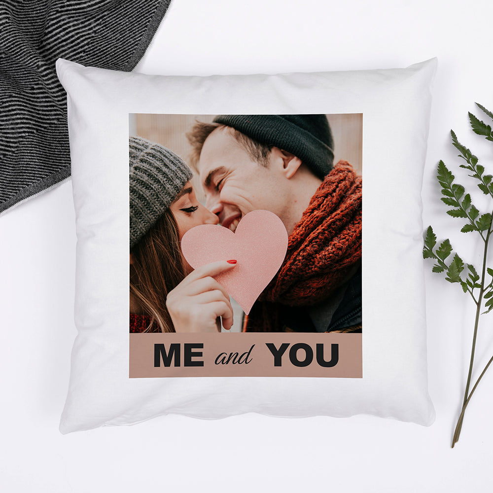 Personalised Couple€™s Photo Cushion Cover