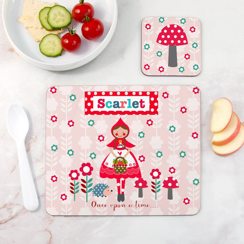 Personalised Children's Little Red Riding Hood Placemat Set Spesh Gifts