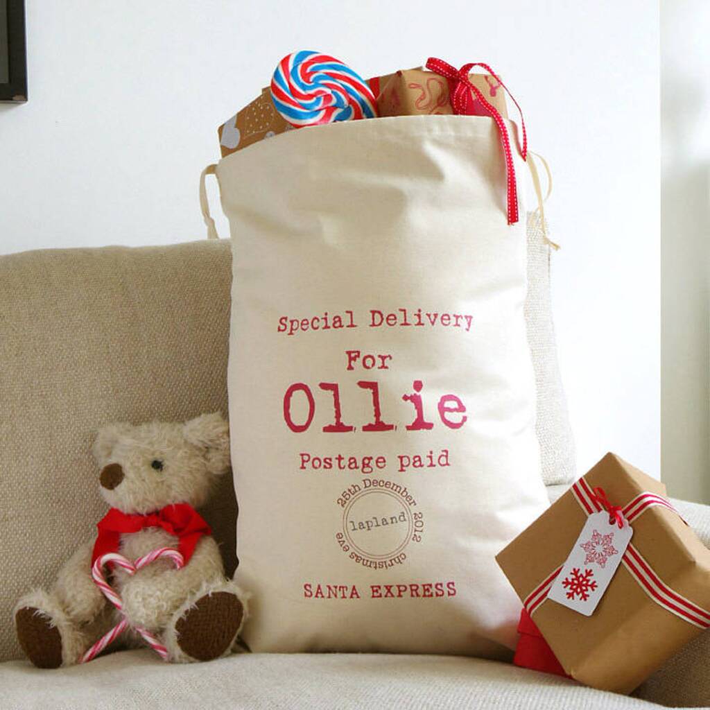 Personalised Special Delivery Christmas Sack