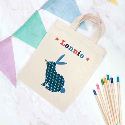 Personalised Child's Rabbit Gift Bag Spesh Gifts