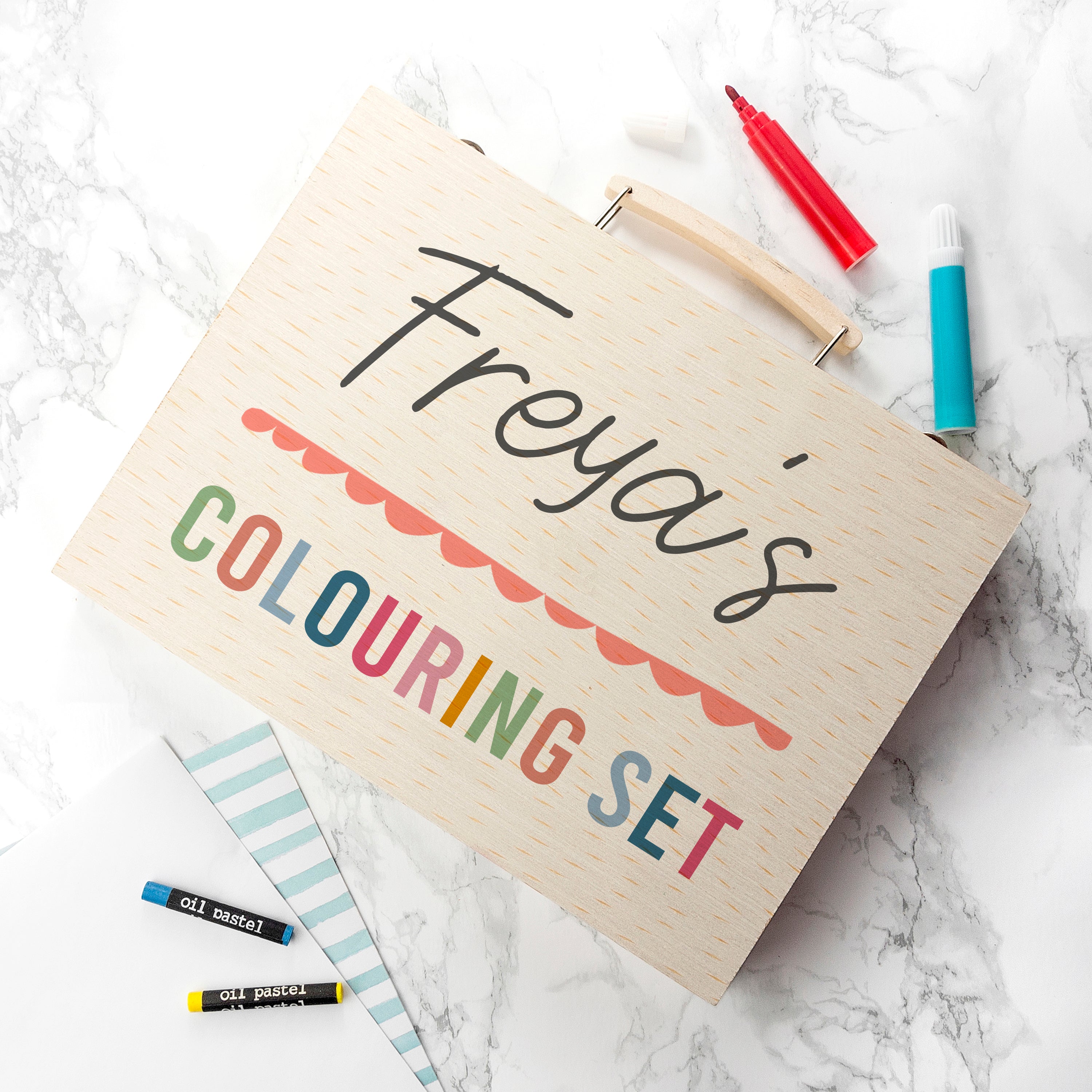 Personalised Kid€™s Colourful Colouring Set