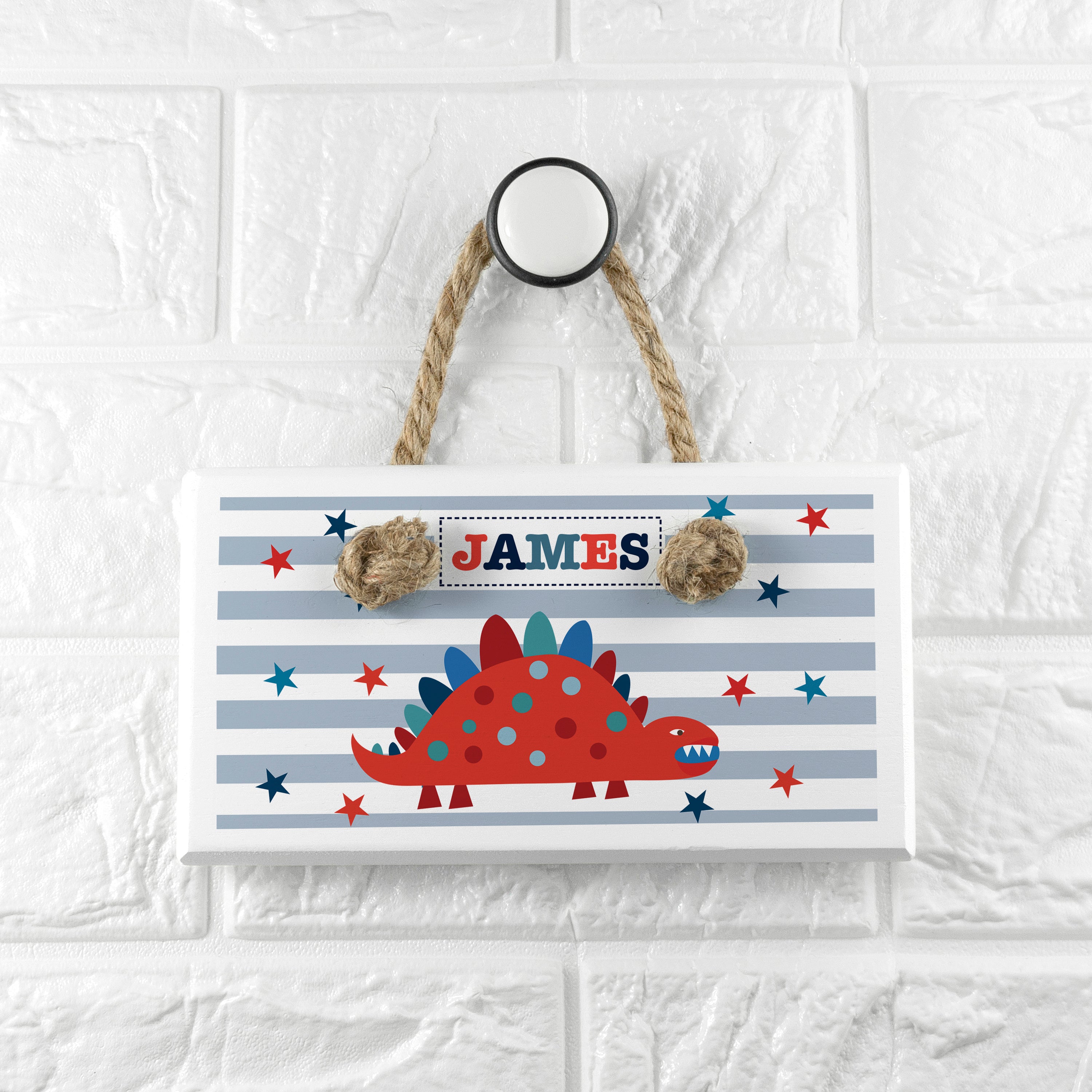 Personalised Kid€™s Dinosaur Bedroom Door Sign