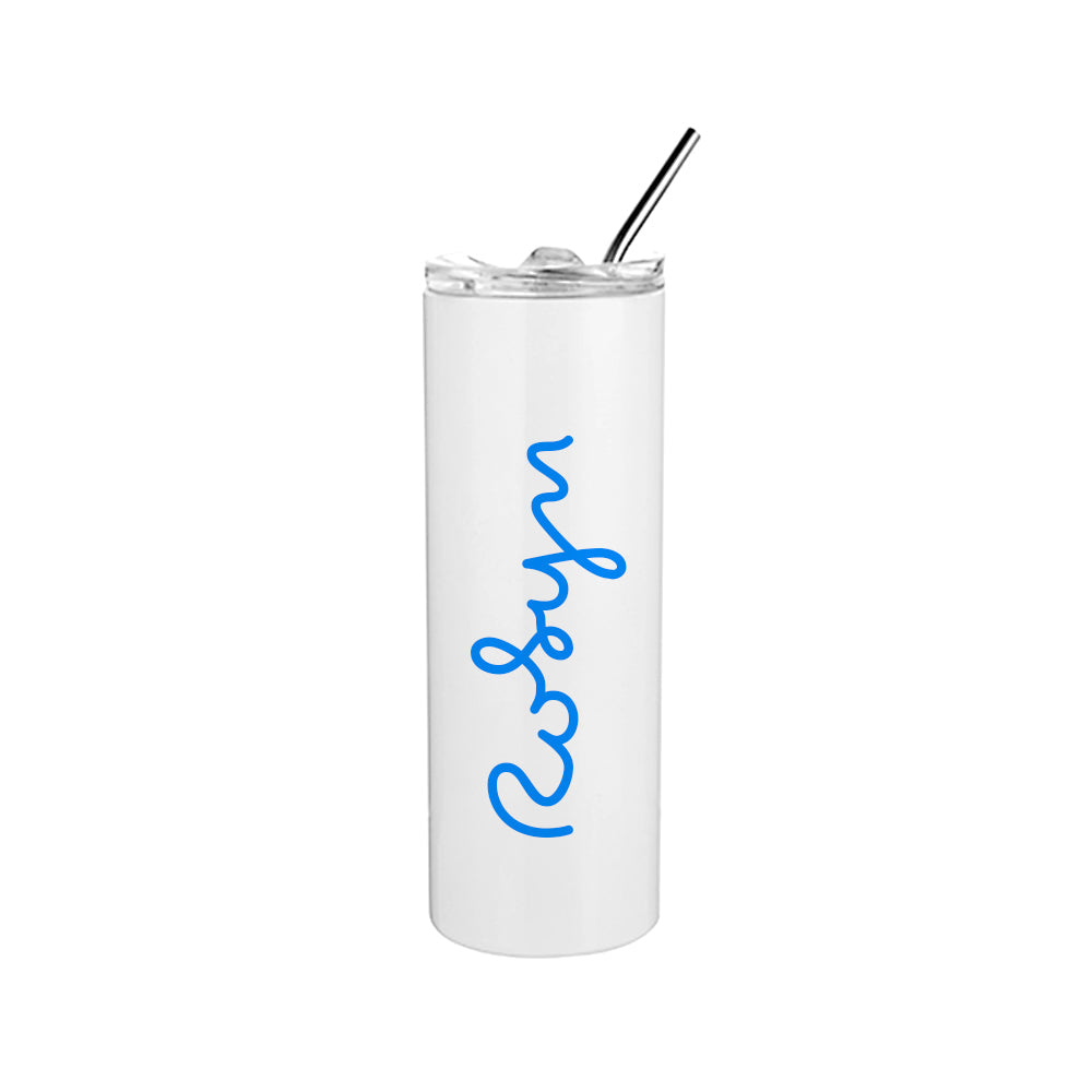 Personalised Summer Style Insulated Tumbler - Blue