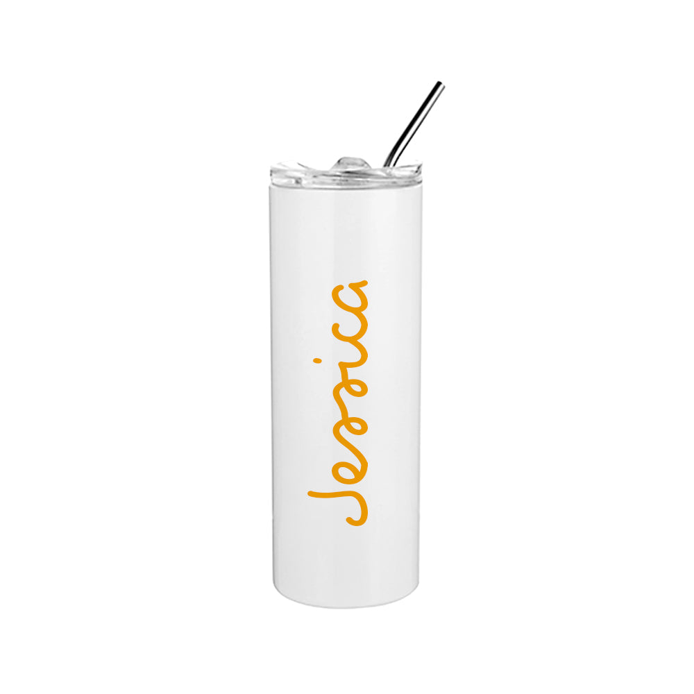 Personalised Summer Style Insulated Tumbler - Yellow