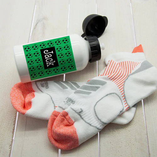 Personalised Boy's Football Fun Water Bottle Spesh Gifts