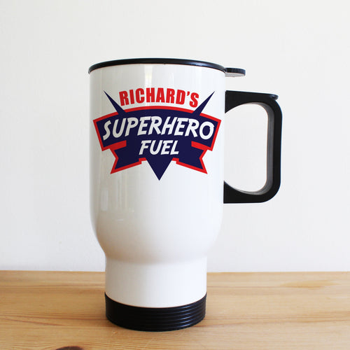 Dad's Superhero Fuel Travel Mug Spesh Gifts