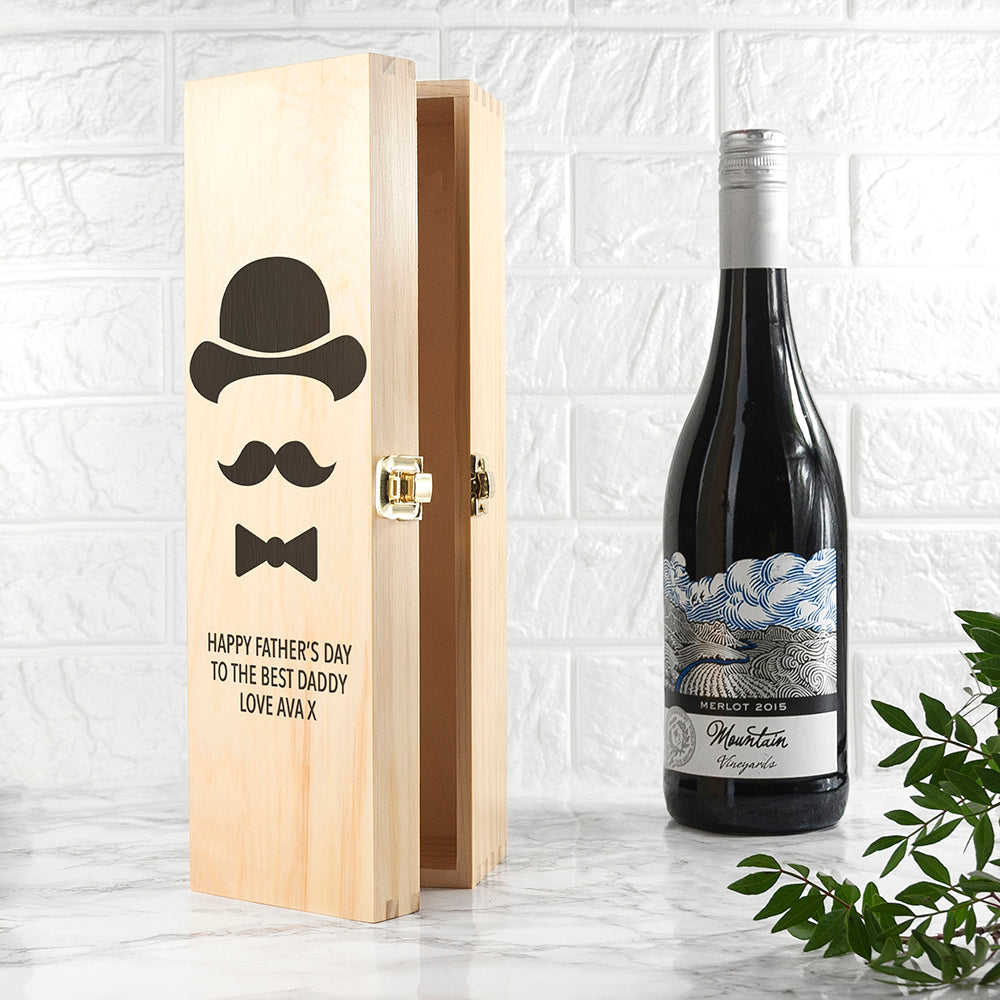 Personalised Gentleman's Wine Box