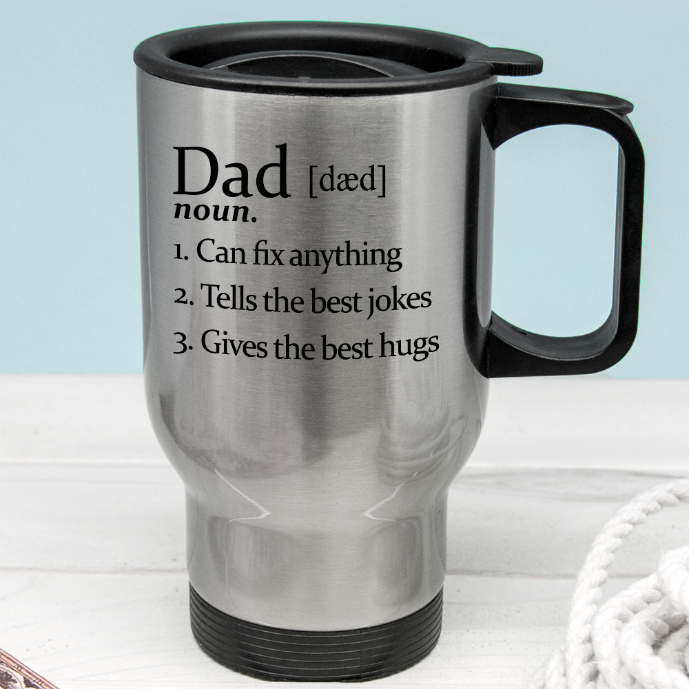 Personalised Definition Stainless Steel Travel Mug