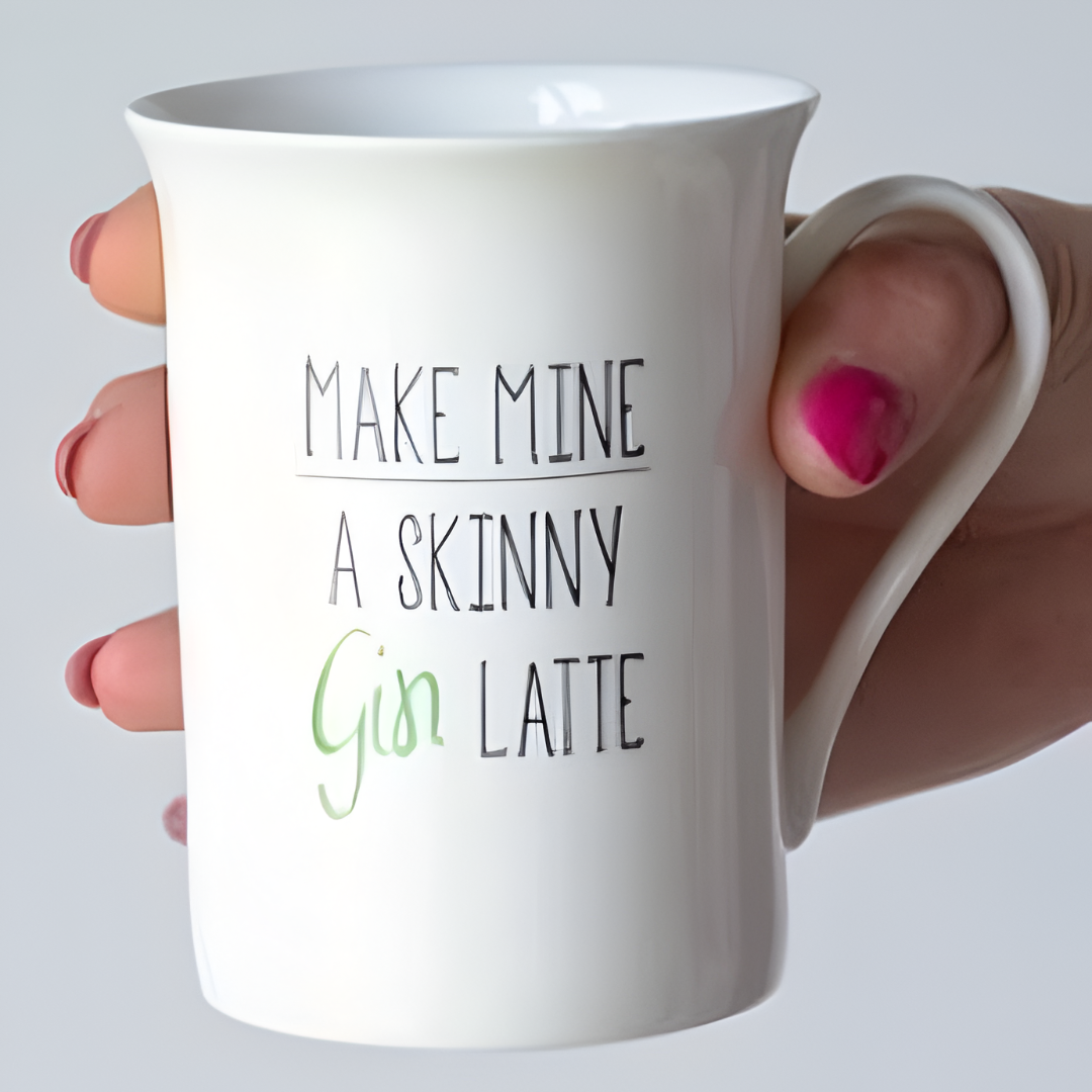 Skinny Gin Latte Bone China Mug