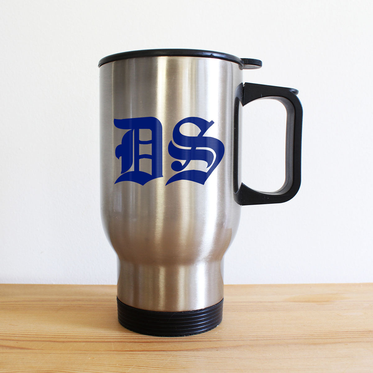 Personalised Medieval Initials Travel Mug