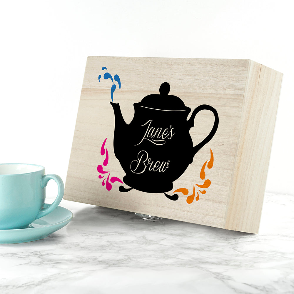 Personalised My Favourite Brews Filled Tea Box