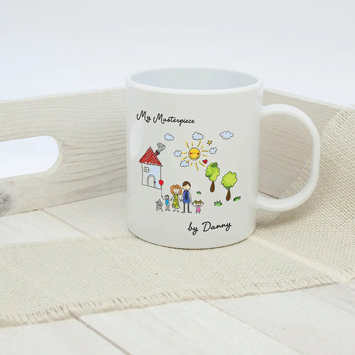 My Mini Masterpiece Personalised Artwork Unbreakable Child's Mug Spesh Gifts